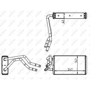 54227 Wärmetauscher, Innenraumheizung