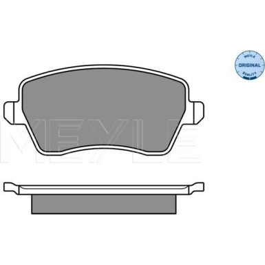 Meyle Bremsbelagsatz, Scheibenbremse MEYLE-ORIGINAL: True to OE 025 244 0317/W
