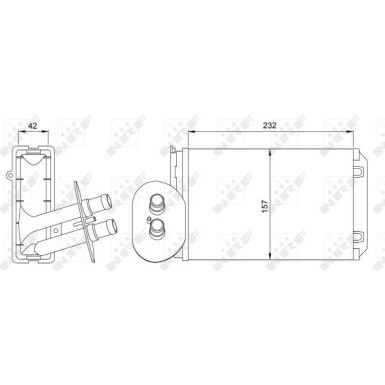 54247 Wärmetauscher, Innenraumheizung 54247 Wärmetauscher, Innenraumheizung