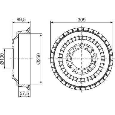 0 986 477 271 Bremstrommel 0 986 477 271 Bremstrommel