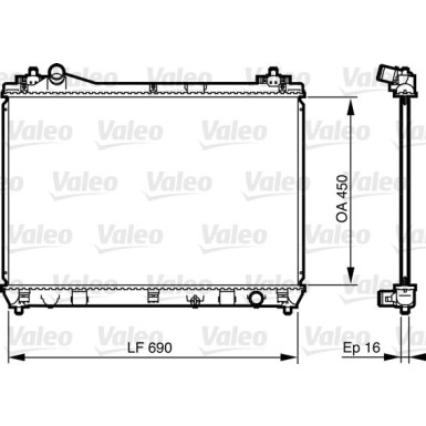 Valeo | Kühler, Motorkühlung | 735433