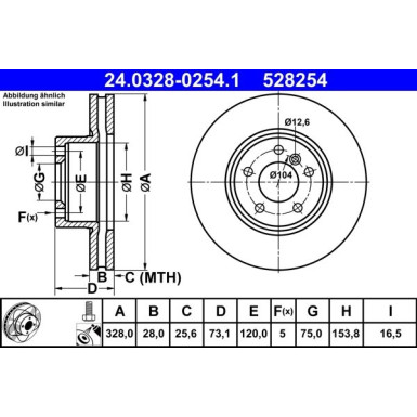 24.0328-0254.1 Bremsscheibe PowerDisc