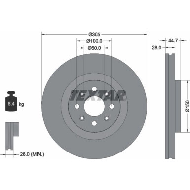 92202203 Bremsscheibe PRO