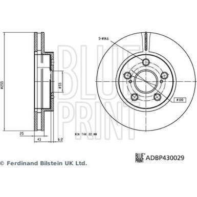 Blue Print | Bremsscheibe | ADBP430029