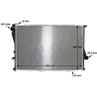 Mahle | Kühler, Motorkühlung | CR 296 000S