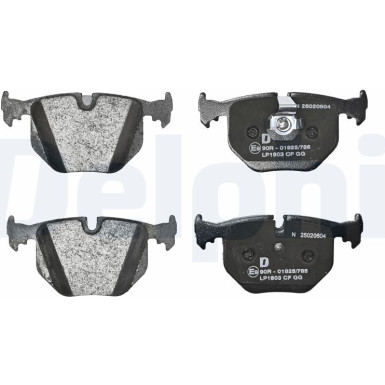 Delphi | Bremsbelagsatz, Scheibenbremse | LP1803 Delphi | Bremsbelagsatz, Scheibenbremse | LP1803