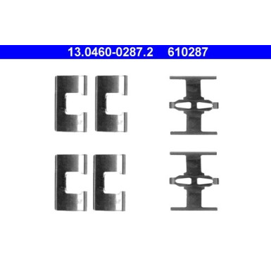 ATE | Zubehörsatz, Scheibenbremsbelag | 13.0460-0287.2