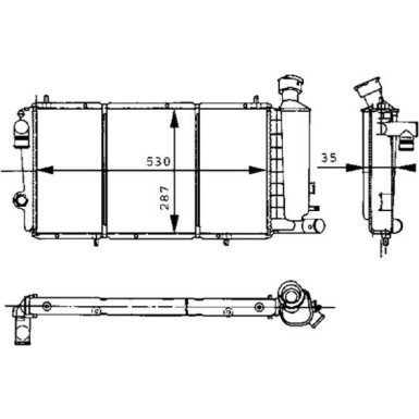 Mahle | Kühler, Motorkühlung | CR 427 000S