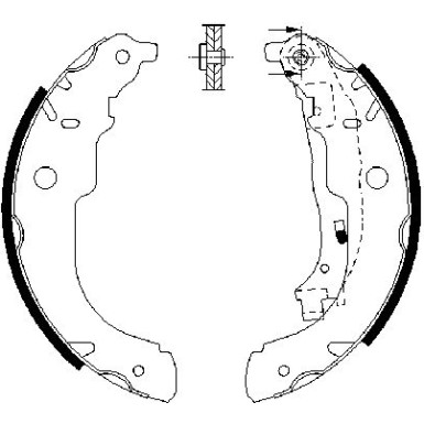 0 986 487 721 Bremsbackensatz