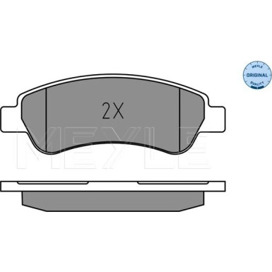 Meyle Bremsbelagsatz, Scheibenbremse MEYLE-ORIGINAL: True to OE 025 220 4119