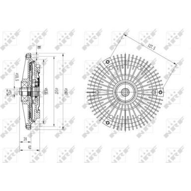 49615 Kupplung, Kühlerlüfter 49615 Kupplung, Kühlerlüfter