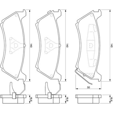 0 986 424 648 Bremsbelagsatz, Scheibenbremse