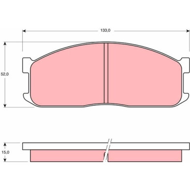 GDB983 Bremsbelagsatz, Scheibenbremse GDB983 Bremsbelagsatz, Scheibenbremse