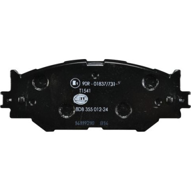 Hella | Bremsbelagsatz, Scheibenbremse | 8DB 355 012-241