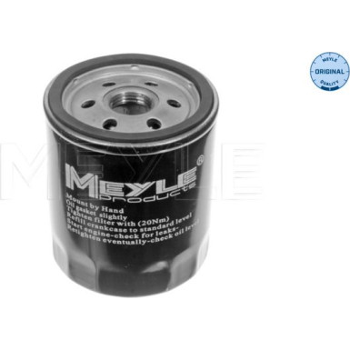 714 322 0001 Ölfilter MEYLE-ORIGINAL: True to OE.