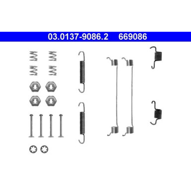 03.0137-9086.2 Zubehörsatz, Bremsbacken