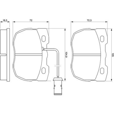 0 986 424 287 Bremsbelagsatz, Scheibenbremse 0 986 424 287 Bremsbelagsatz, Scheibenbremse