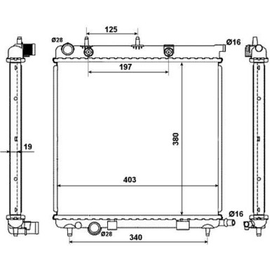 50430 Kühler, Motorkühlung