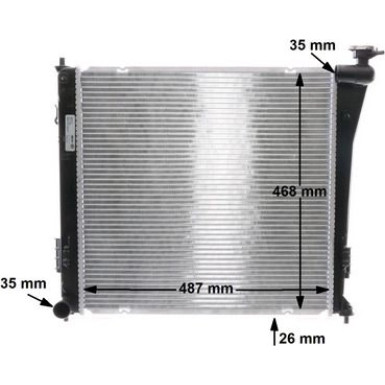 CR 848 000S Kühler, Motorkühlung BEHR