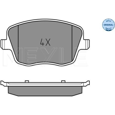 Meyle Bremsbelagsatz, Scheibenbremse MEYLE-ORIGINAL: True to OE 025 235 8118