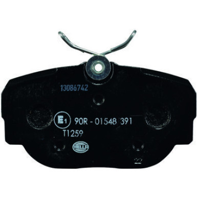 Hella | Bremsbelagsatz, Scheibenbremse | 8DB 355 009-541
