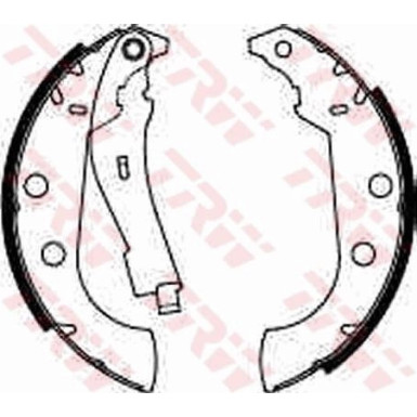 GS8272 Bremsbackensatz