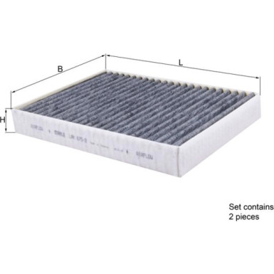 LAK 675/2/S Filter, Innenraumluft