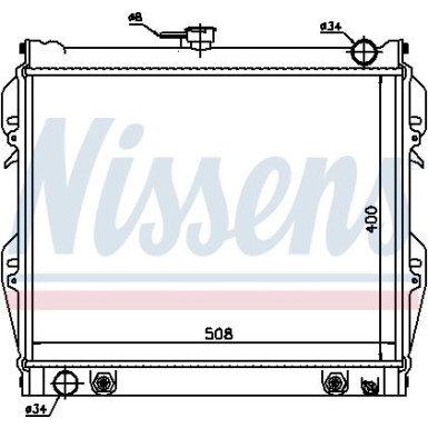 Nissens | Kühler, Motorkühlung | 64728