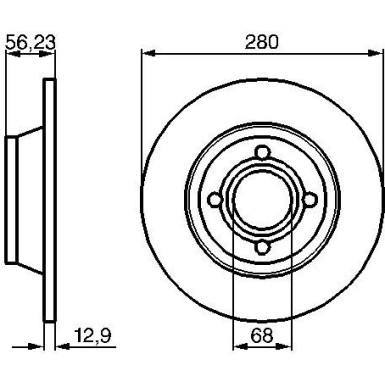 0 986 478 131 Bremsscheibe 0 986 478 131 Bremsscheibe