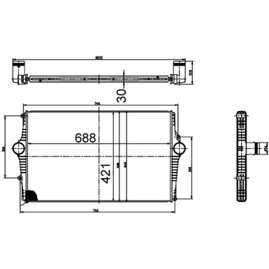 CI 518 000S Ladeluftkühler BEHR CI 518 000S Ladeluftkühler BEHR