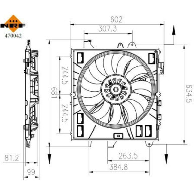 470042 Lüfter, Motorkühlung 470042 Lüfter, Motorkühlung