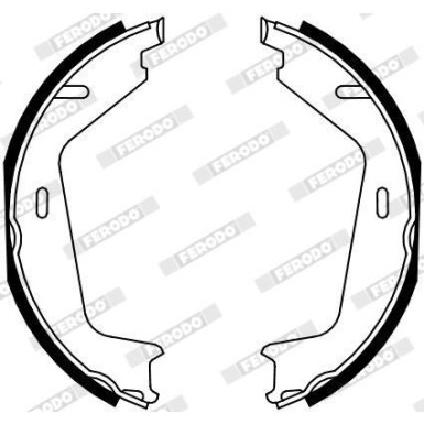 Ferodo | Bremsbackensatz, Feststellbremse | FSB4130