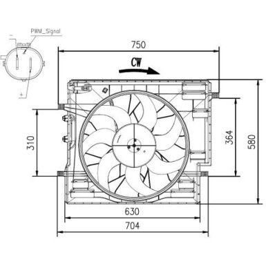 47967 Lüfter, Motorkühlung 47967 Lüfter, Motorkühlung