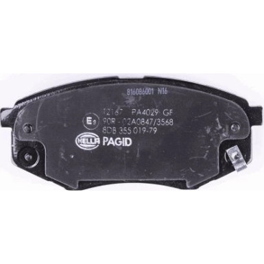 Hella Pagid | Bremsbelagsatz, Scheibenbremse | 8DB 355 019-791
