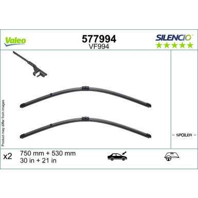 Valeo Wischblatt SILENCIO FLAT BLADE SET 577994