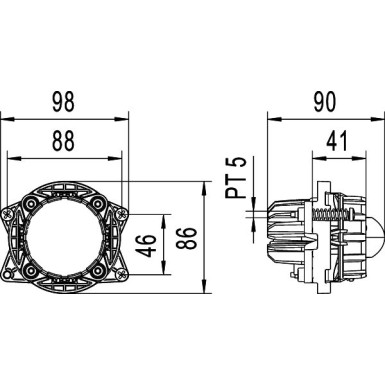 Hella | Fernscheinwerfer | 1KL 998 670-051