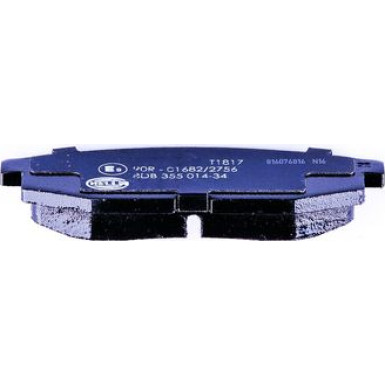 Hella | Bremsbelagsatz, Scheibenbremse | 8DB 355 014-341