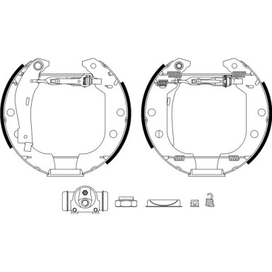Hella | Bremsbackensatz | 8DB 355 003-951
