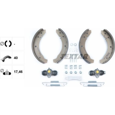 83007800 Bremsbackensatz Shoe Kit