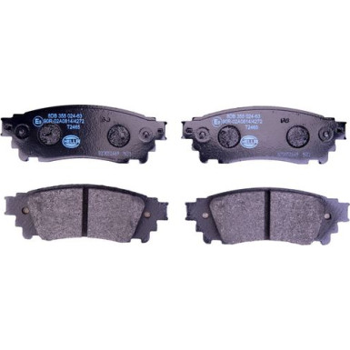 Hella | Bremsbelagsatz, Scheibenbremse | 8DB 355 024-631