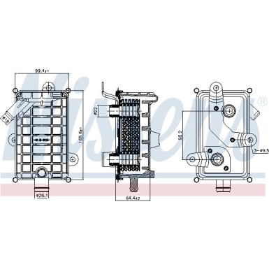 90895 Ölkühler, Motoröl ** FIRST FIT **