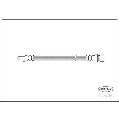 Corteco | Bremsschlauch | 19020363