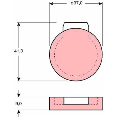GDB272 Bremsbelagsatz, Scheibenfeststellbremse