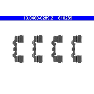 13.0460-0289.2 Zubehörsatz, Scheibenbremsbelag