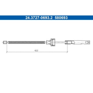 24.3727-0693.2 Seilzug, Feststellbremse 24.3727-0693.2 Seilzug, Feststellbremse