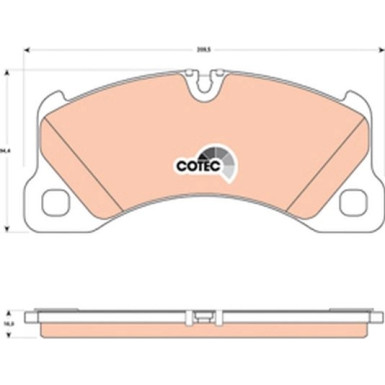 TRW Bremsbelagsatz, Scheibenbremse COTEC GDB1774 TRW Bremsbelagsatz, Scheibenbremse COTEC GDB1774