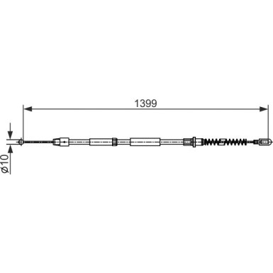BOSCH | Seilzug, Feststellbremse | 1 987 482 539