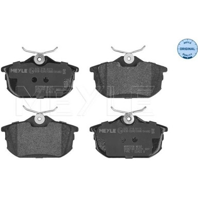 025 218 6115 Bremsbelagsatz, Scheibenbremse MEYLE-ORIGINAL: True to OE.