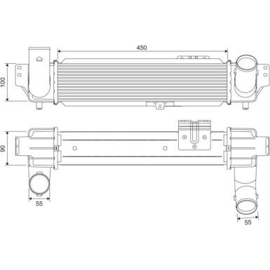 Valeo | Ladeluftkühler | 818382