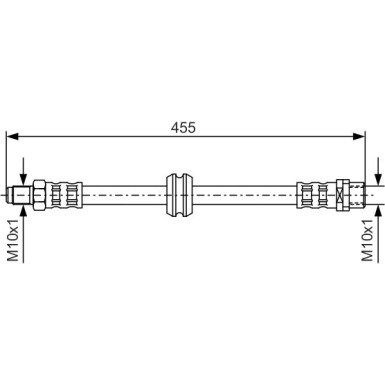 BOSCH | Bremsschlauch | 1 987 476 444